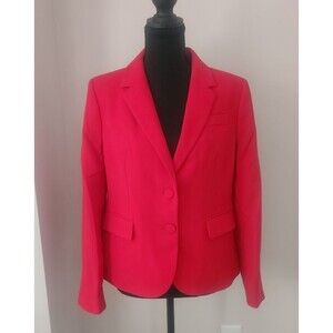 NWT J Crew Womens Red Pink Tailored Blazer Jacket 10P Petite 10 Watermelon